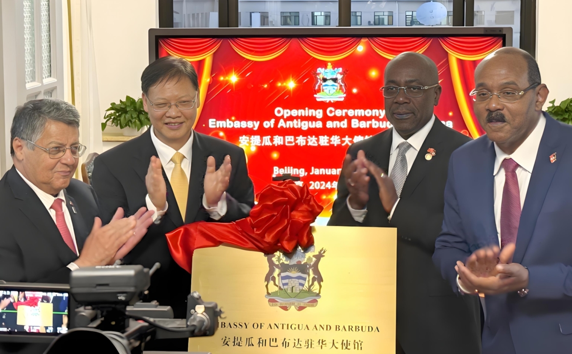 Antigua and Barbuda Prime Minister Browne Attends Embassy Opening Ceremony and Cocktail Reception in China
